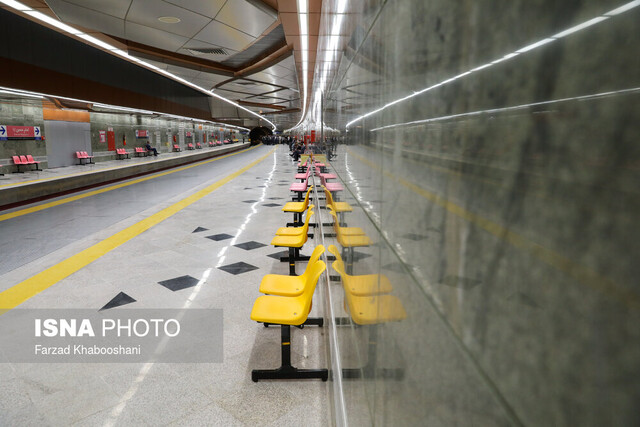 کاهش فاصله حرکت قطارها در خط ۷ متروی تهران