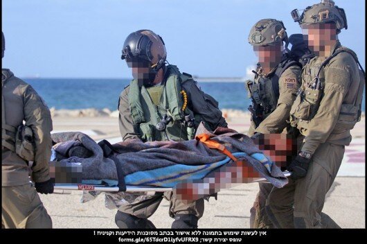 ویدیوی انتقال سربازان زخمی اسرائیلی درپی حمله موشکی حزب‌الله لبنان